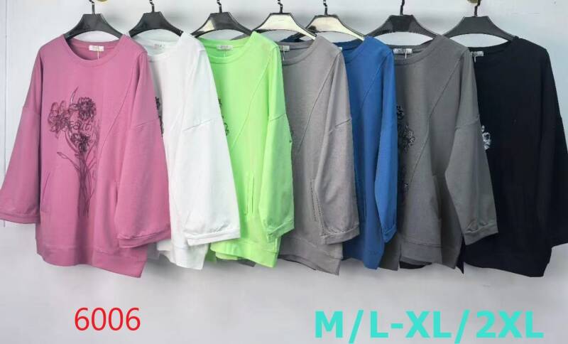 Bluzki damskie Roz M/L-XL-2XL, Mix Kolor Paczka 12 szt